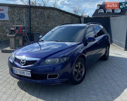 Синий Мазда 6, объемом двигателя 2 л и пробегом 295 тыс. км за 4350 $, фото 1 на Automoto.ua