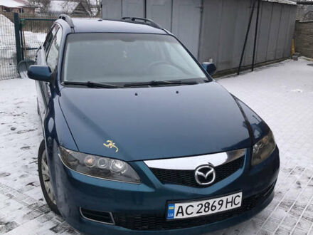 Синий Мазда 6, объемом двигателя 2 л и пробегом 294 тыс. км за 3999 $, фото 1 на Automoto.ua