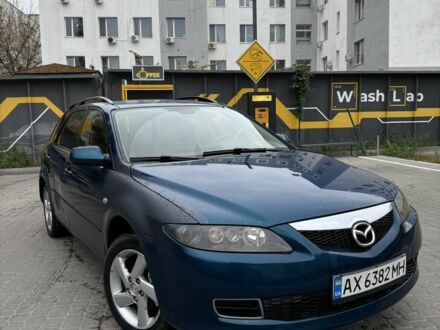 Синий Мазда 6, объемом двигателя 2 л и пробегом 376 тыс. км за 2400 $, фото 1 на Automoto.ua