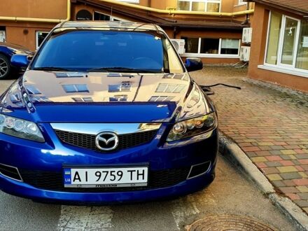 Синий Мазда 6, объемом двигателя 1.8 л и пробегом 236 тыс. км за 5700 $, фото 1 на Automoto.ua