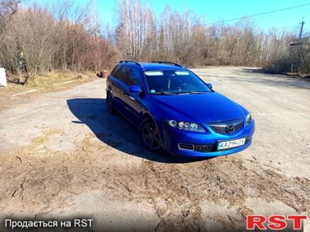 Синий Мазда 6, объемом двигателя 2 л и пробегом 400 тыс. км за 4700 $, фото 1 на Automoto.ua