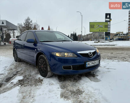 Синий Мазда 6, объемом двигателя 1.8 л и пробегом 176 тыс. км за 4000 $, фото 1 на Automoto.ua