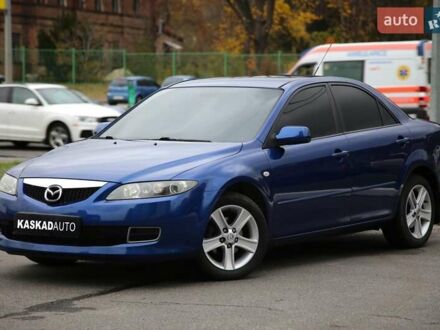 Синий Мазда 6, объемом двигателя 1.8 л и пробегом 182 тыс. км за 5800 $, фото 1 на Automoto.ua