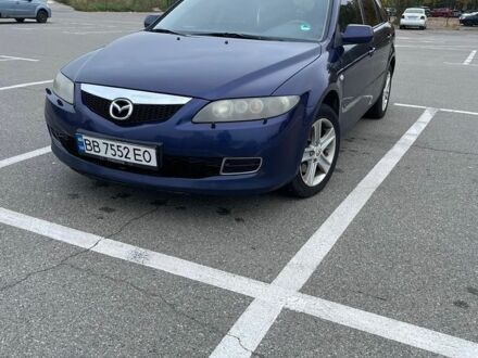 Синий Мазда 6, объемом двигателя 1.8 л и пробегом 272 тыс. км за 4100 $, фото 1 на Automoto.ua