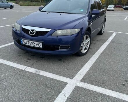 Синий Мазда 6, объемом двигателя 1.8 л и пробегом 272 тыс. км за 4100 $, фото 1 на Automoto.ua