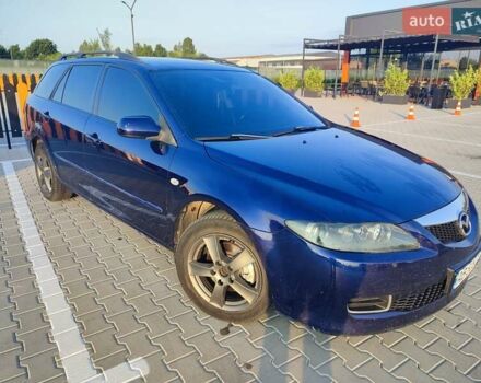 Синий Мазда 6, объемом двигателя 2 л и пробегом 280 тыс. км за 4550 $, фото 1 на Automoto.ua