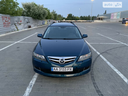 Синий Мазда 6, объемом двигателя 2 л и пробегом 359 тыс. км за 3500 $, фото 1 на Automoto.ua