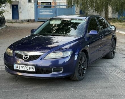 Синий Мазда 6, объемом двигателя 2 л и пробегом 220 тыс. км за 4552 $, фото 1 на Automoto.ua
