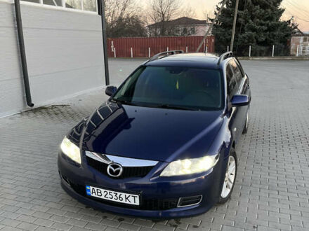 Синий Мазда 6, объемом двигателя 2 л и пробегом 212 тыс. км за 5500 $, фото 1 на Automoto.ua