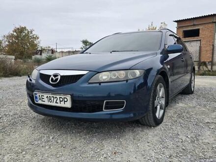 Синий Мазда 6, объемом двигателя 2 л и пробегом 250 тыс. км за 4250 $, фото 1 на Automoto.ua
