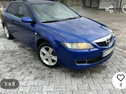 Синий Мазда 6, объемом двигателя 1.8 л и пробегом 156 тыс. км за 6000 $, фото 1 на Automoto.ua
