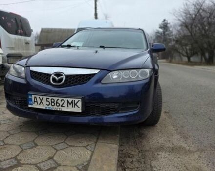 Синий Мазда 6, объемом двигателя 1.8 л и пробегом 205 тыс. км за 5200 $, фото 1 на Automoto.ua