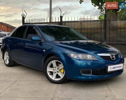 Синий Мазда 6, объемом двигателя 2 л и пробегом 255 тыс. км за 4990 $, фото 1 на Automoto.ua