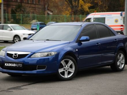 Синий Мазда 6, объемом двигателя 1.8 л и пробегом 182 тыс. км за 5800 $, фото 1 на Automoto.ua