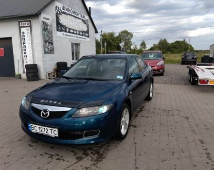 Синий Мазда 6, объемом двигателя 1.8 л и пробегом 315 тыс. км за 5800 $, фото 1 на Automoto.ua