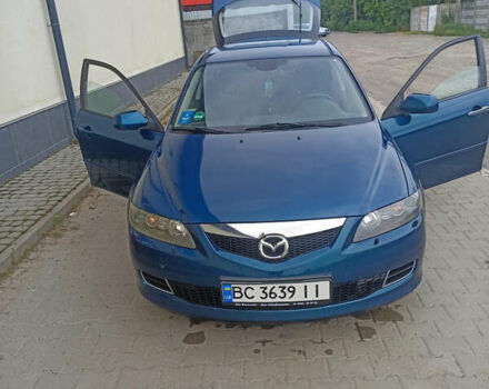 Синий Мазда 6, объемом двигателя 2 л и пробегом 250 тыс. км за 4000 $, фото 1 на Automoto.ua