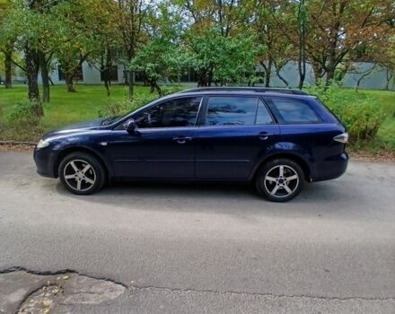 Синий Мазда 6, объемом двигателя 2 л и пробегом 350 тыс. км за 3601 $, фото 1 на Automoto.ua