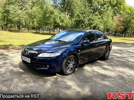 Синий Мазда 6, объемом двигателя 2.3 л и пробегом 177 тыс. км за 3850 $, фото 1 на Automoto.ua
