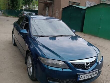 Синий Мазда 6, объемом двигателя 2 л и пробегом 190 тыс. км за 4535 $, фото 1 на Automoto.ua