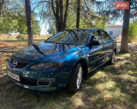 Синий Мазда 6, объемом двигателя 2 л и пробегом 202 тыс. км за 4200 $, фото 1 на Automoto.ua
