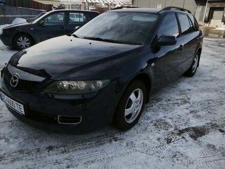 Синий Мазда 6, объемом двигателя 2 л и пробегом 216 тыс. км за 6700 $, фото 1 на Automoto.ua
