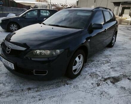 Синий Мазда 6, объемом двигателя 2 л и пробегом 216 тыс. км за 6700 $, фото 1 на Automoto.ua