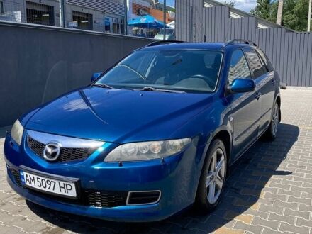 Синий Мазда 6, объемом двигателя 1.8 л и пробегом 291 тыс. км за 4200 $, фото 1 на Automoto.ua