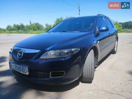 Синий Мазда 6, объемом двигателя 2 л и пробегом 306 тыс. км за 5399 $, фото 1 на Automoto.ua