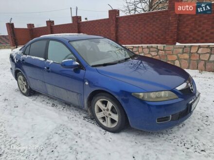 Синий Мазда 6, объемом двигателя 2 л и пробегом 220 тыс. км за 4500 $, фото 1 на Automoto.ua