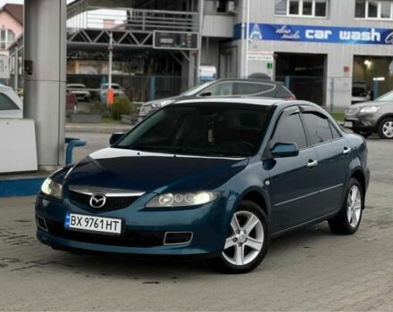 Синий Мазда 6, объемом двигателя 1.8 л и пробегом 250 тыс. км за 4750 $, фото 1 на Automoto.ua