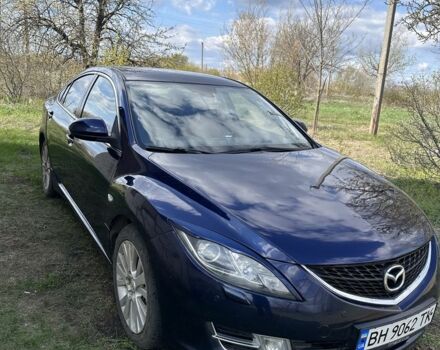 Синий Мазда 6, объемом двигателя 2 л и пробегом 247 тыс. км за 6800 $, фото 1 на Automoto.ua