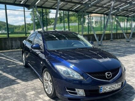 Синий Мазда 6, объемом двигателя 2 л и пробегом 182 тыс. км за 5900 $, фото 1 на Automoto.ua
