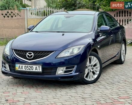 Синий Мазда 6, объемом двигателя 2 л и пробегом 96 тыс. км за 8950 $, фото 1 на Automoto.ua
