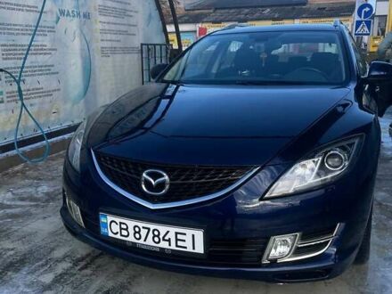 Синий Мазда 6, объемом двигателя 2 л и пробегом 220 тыс. км за 6700 $, фото 1 на Automoto.ua