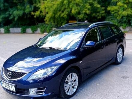 Синий Мазда 6, объемом двигателя 2 л и пробегом 150 тыс. км за 7000 $, фото 1 на Automoto.ua