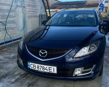 Синий Мазда 6, объемом двигателя 2 л и пробегом 220 тыс. км за 6000 $, фото 1 на Automoto.ua
