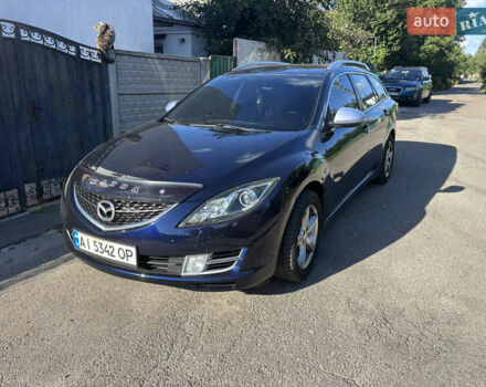 Синий Мазда 6, объемом двигателя 2 л и пробегом 270 тыс. км за 6900 $, фото 1 на Automoto.ua
