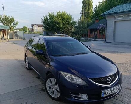 Синий Мазда 6, объемом двигателя 2 л и пробегом 292 тыс. км за 6800 $, фото 1 на Automoto.ua