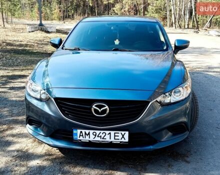 Синий Мазда 6, объемом двигателя 2.49 л и пробегом 253 тыс. км за 13000 $, фото 1 на Automoto.ua
