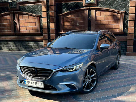 Синий Мазда 6, объемом двигателя 2.19 л и пробегом 160 тыс. км за 14550 $, фото 1 на Automoto.ua