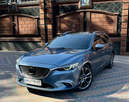 Синій Мазда 6, об'ємом двигуна 2.19 л та пробігом 160 тис. км за 14550 $, фото 1 на Automoto.ua