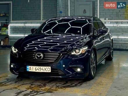 Синий Мазда 6, объемом двигателя 2.49 л и пробегом 195 тыс. км за 16000 $, фото 1 на Automoto.ua