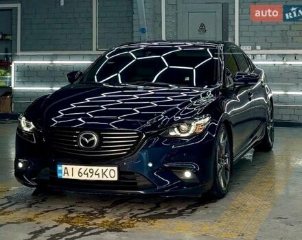 Синий Мазда 6, объемом двигателя 2.49 л и пробегом 195 тыс. км за 16000 $, фото 1 на Automoto.ua