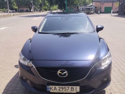Синий Мазда 6, объемом двигателя 2 л и пробегом 142 тыс. км за 15200 $, фото 1 на Automoto.ua