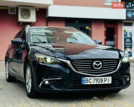 Синий Мазда 6, объемом двигателя 2.2 л и пробегом 199 тыс. км за 12500 $, фото 1 на Automoto.ua
