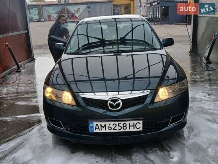 Зеленый Мазда 6, объемом двигателя 2 л и пробегом 253 тыс. км за 4200 $, фото 1 на Automoto.ua