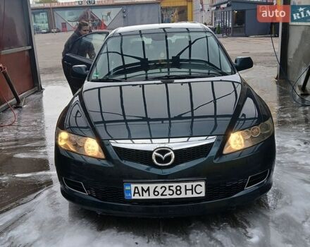 Зеленый Мазда 6, объемом двигателя 2 л и пробегом 253 тыс. км за 4200 $, фото 1 на Automoto.ua
