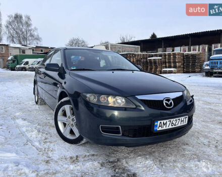 Зеленый Мазда 6, объемом двигателя 2 л и пробегом 189 тыс. км за 5400 $, фото 1 на Automoto.ua
