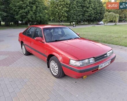 Красный Мазда 626, объемом двигателя 1.8 л и пробегом 480 тыс. км за 1600 $, фото 2 на Automoto.ua