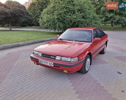 Красный Мазда 626, объемом двигателя 1.8 л и пробегом 480 тыс. км за 1600 $, фото 1 на Automoto.ua